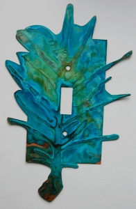 Oak Switch Plate - patina