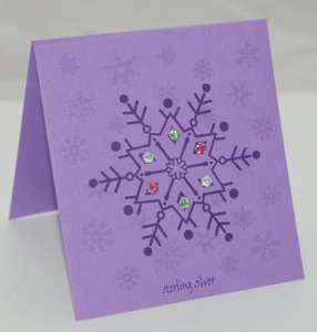 Multi-Posts snowflake - rose, peridot, aurora