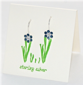 Pretty Petal Earrings - montana blue