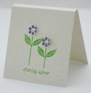 Pretty Petal Earrings - tanzanite posts