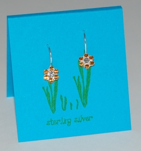 Pretty Petal Earrings - amber