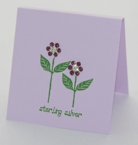 Pretty Petal Earrings - amethyst posts