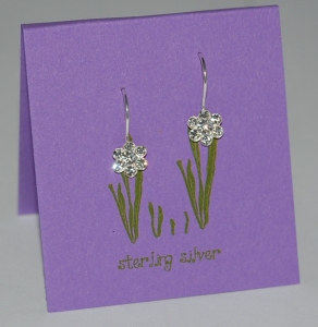 Pretty Petal Earrings - diamond