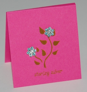Pretty Petal Earrings - aquamarine posts