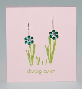 Pretty Petal Earrings - emerald