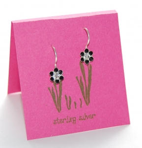 Pretty Petal Earrings - jet