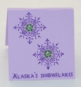 Alaska Snowflakes - peridot