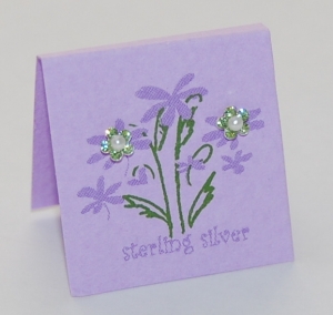 Peridot Petite Flower Earrings