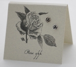 Petite Rose Natural History Earrings - silver
