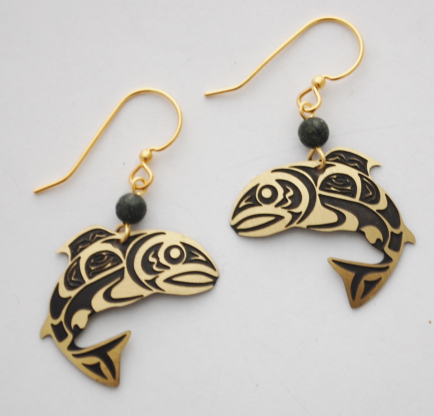 Salmon Earrings Semaki & Bird, Ltd.