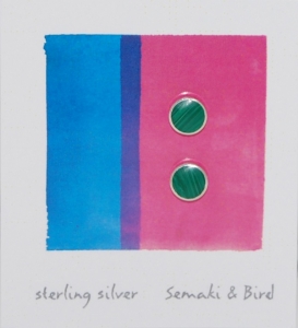 Malachite Circles - silver