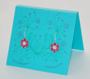 Rose Pearl Earrings