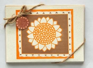 Sunflower Packaged Note Cards