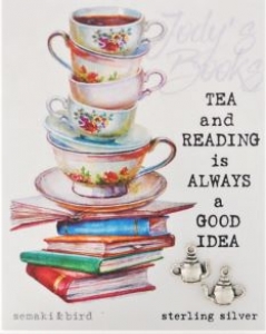 Teapot Book Lovers Studs-sterling silver