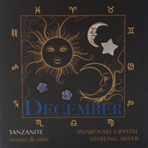 December Double Set Birthstone Earrings