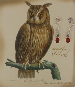 Garnet Sterling Silver Earrings