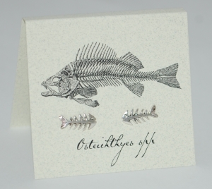 Skeleton Fish Natural History Earrings