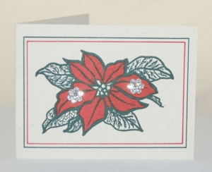 Poinsettia Flower - diamond