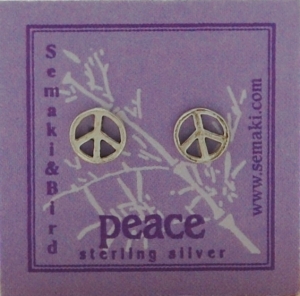 Peace Earrings - silver