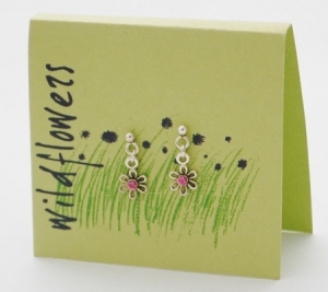 Wildflower Dangle Post - rose