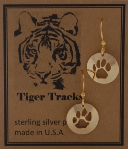 Tiger Track Earrings - gold