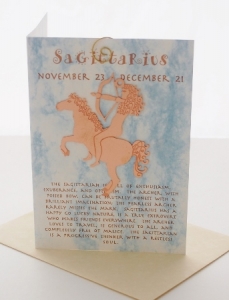 Sagittarius Suncatcher Card