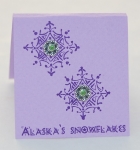 Alaska Snowflakes - peridot