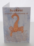 Scorpio Suncatcher Card